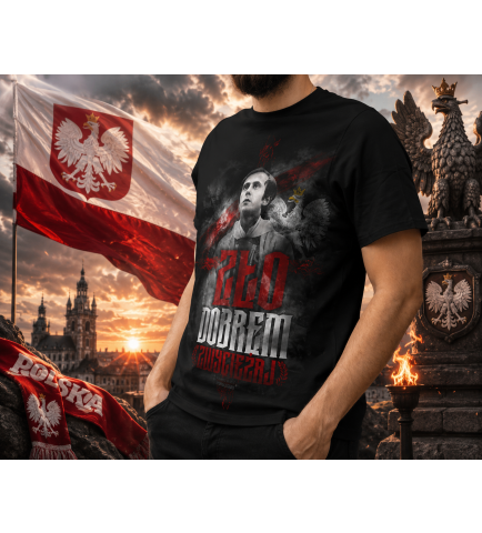 koszulka- ZŁO DOBREM ZWYCIĘŻAJ